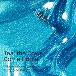 OPI Nail Lacquer Teal the Cows Come Home | Opaque Bright Blue Shimmer Chip Resistant Nail Polish | Fast Drying, Streak Free
