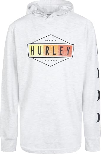 Hurley boys Long Sleeve Hooded Graphic T-shirt