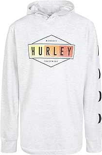 Hurley boys Long Sleeve Hooded Graphic T-shirt
