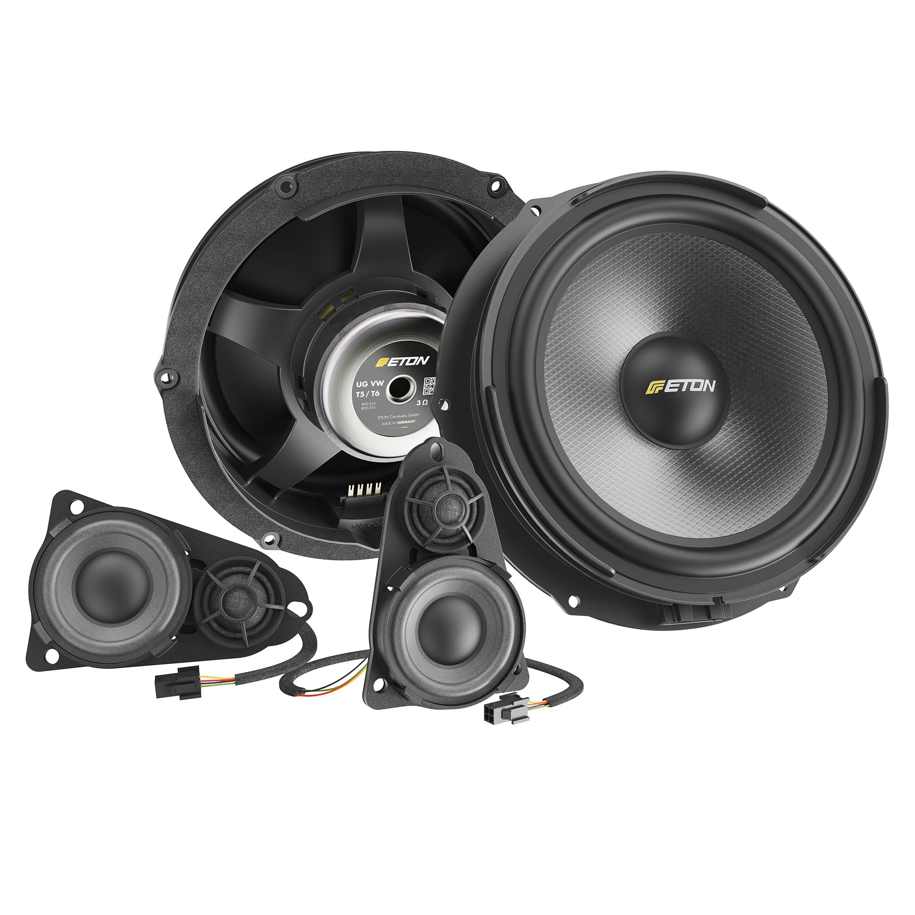 ETON UG VW T5 F3.2 – Audiophiles 3 yollu kompo sistemi, tak ve