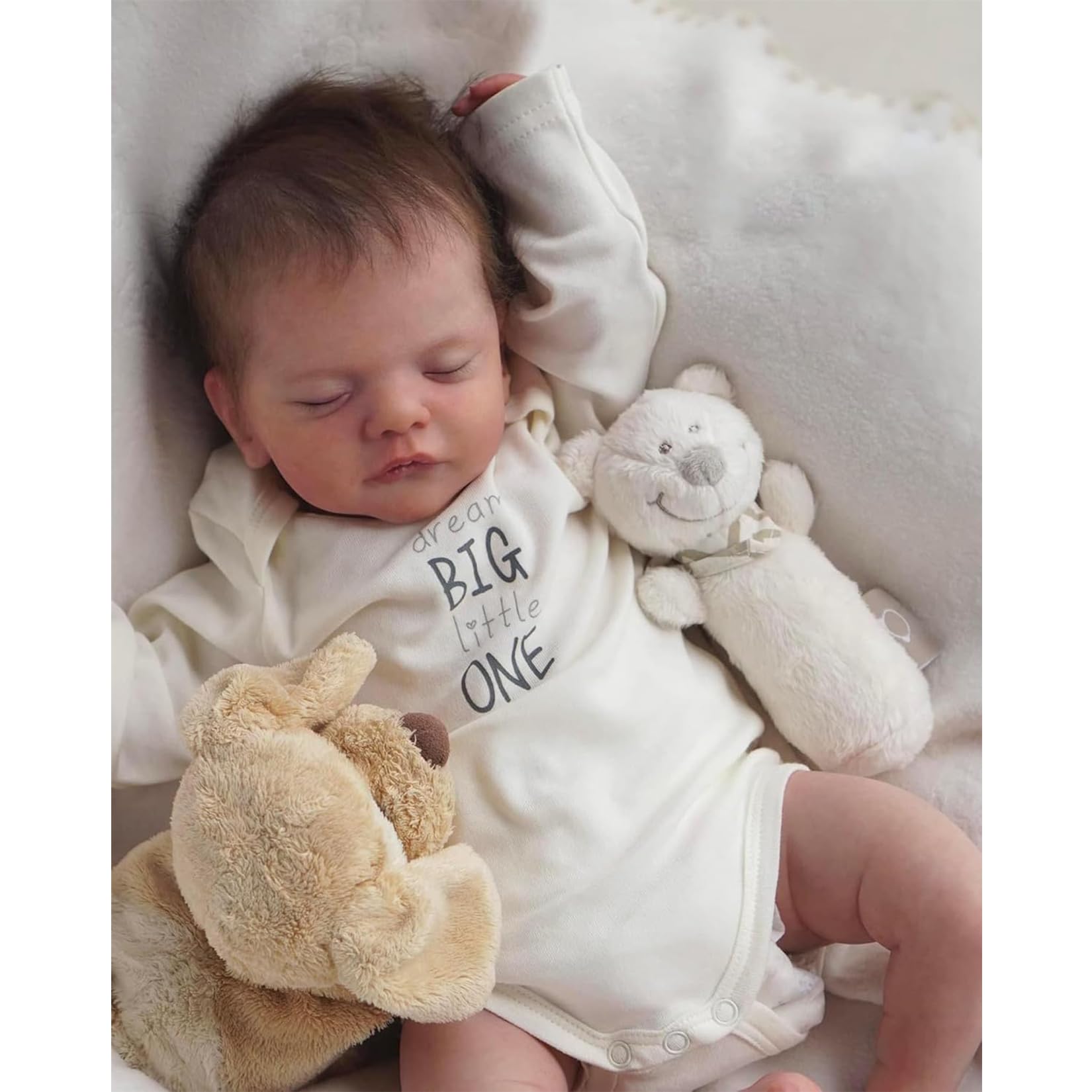 ZIYIUI realistyczne lalki reborn lalka chłopiec silikon lalka realistic toddler reborn Baby 55 cm wygląda jak prawdziwa mała chłopiec