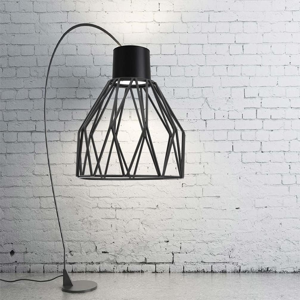 Shades Metal Cage Lampshade Industrial Clamp on Metal Bulb Guard Cage Vintage Ceiling Fan Light Cover for Pendant Light