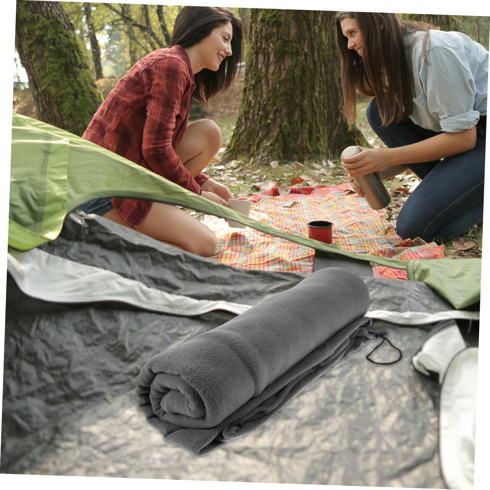OHPHCALL Sulated Fleece Sleeping Bag Sleeping Bag Liner for Camping Backpacking Travel