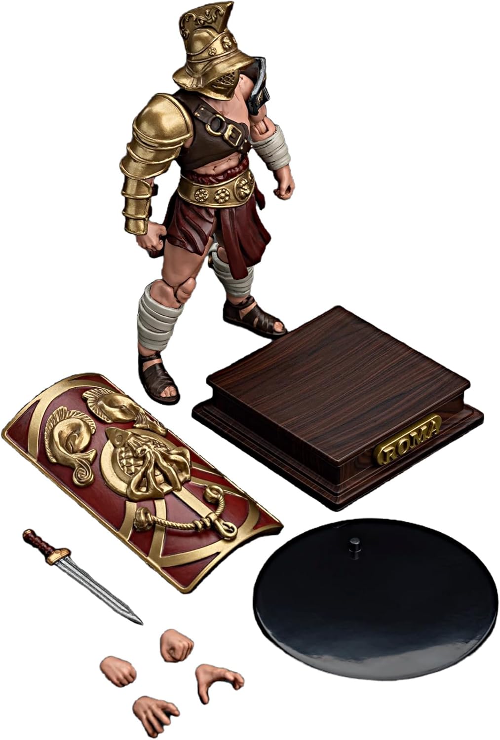 JOYTOY Strife 1/18 Action Figures Roman Gladiator 5PCS Collectible Model Birthday Gifts 10.8CM Action Figure with Articulated Joints