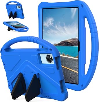 Tablet Cover Compatible with Infinix Xpad 20 11 inch 2025 Case Kids Case Lightweight EVA Tablet Cover with Adjustable Strap, Shockproof Handle & Kickstand for Children Protective ShellBlue