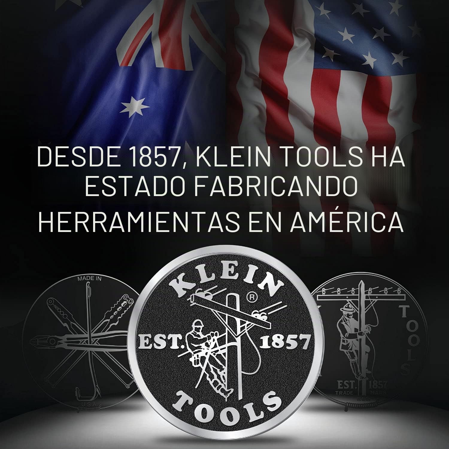 Klein Tools 12098EINS Alicates combinados aislados con aislamiento de 3 partes certificado VDE, troquel de crimpado y agarre de tubo dentado