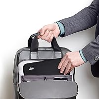 Vista 7 de Organizador de equipaje con doble capa para viajes BUBM, para llevar dispositivos y accesorios electrónicos., Negro, 2 capas M
