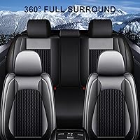 Vista 5 de TTX LIGHTING Fundas para Asientos de Coche Juego Completo Compatible con Nissan Frontier 2007-2024 2025 Protector de Asiento de Cuero Impermeable