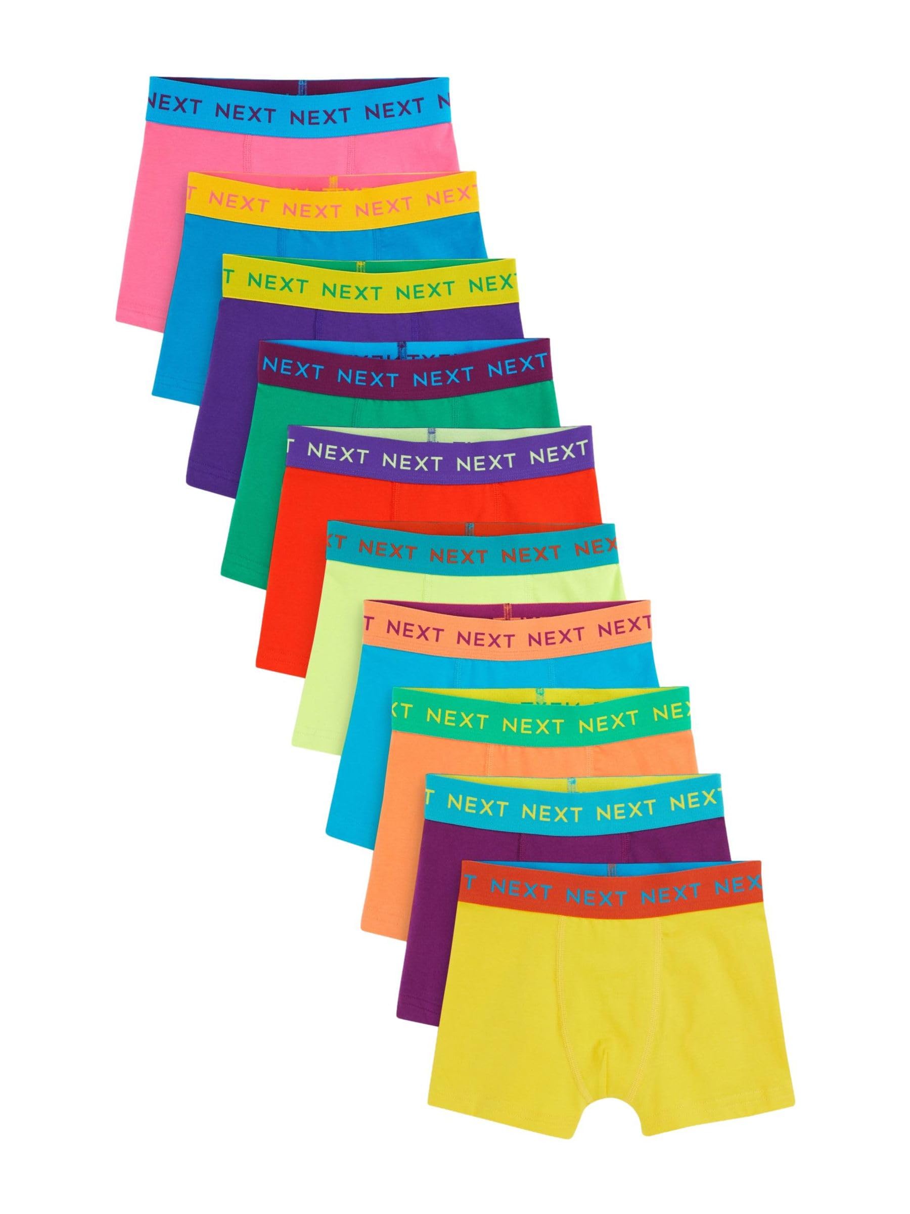 NEXT Ragazzo Confezione da 10 Boxer Aderenti | Bambino, Standard, Mid Rise