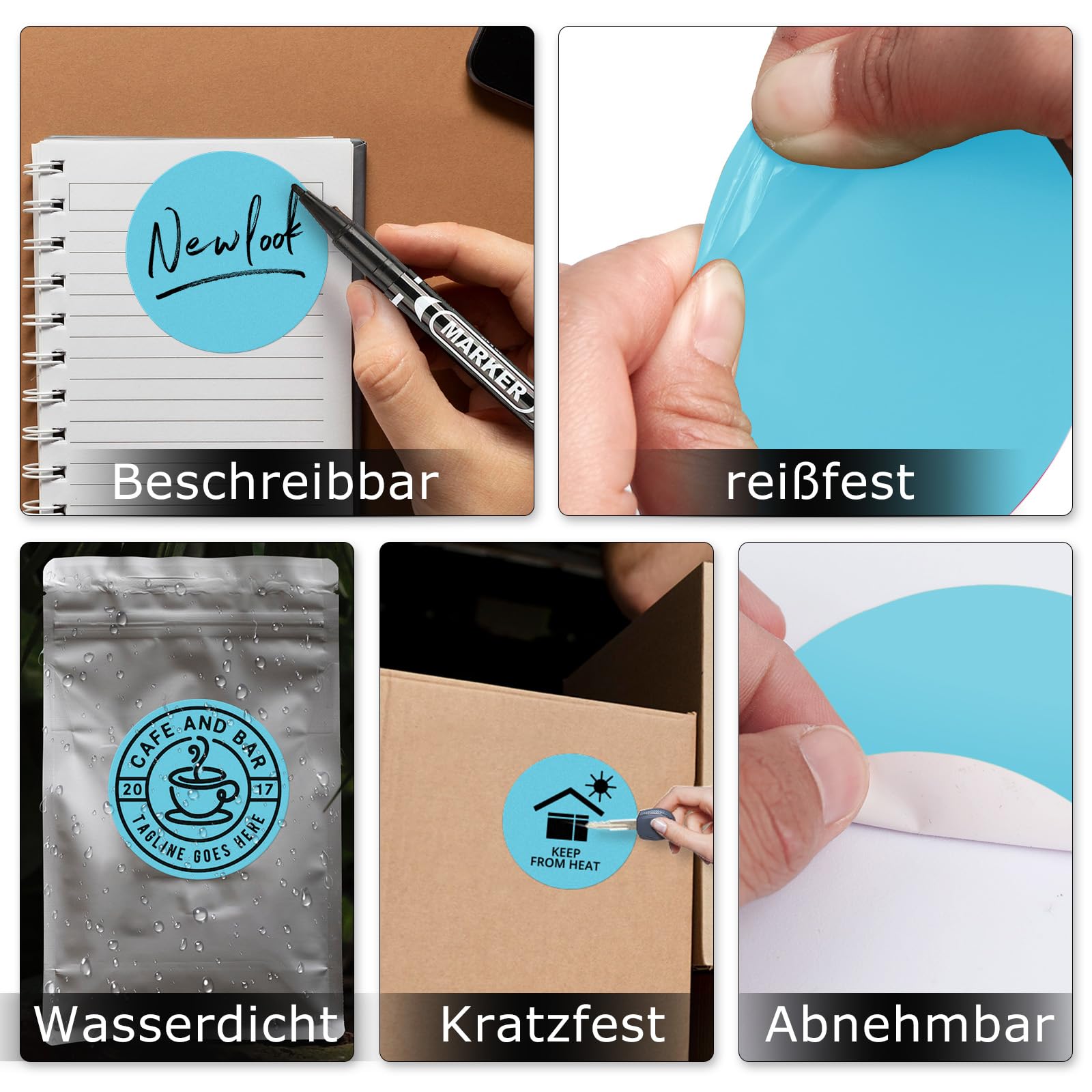 Etichette Termiche Rotonde Autoadesive 38mm - Gialle, 500 Pezzi Per Rotolo, Per Codici Barre E QR - Foto 10