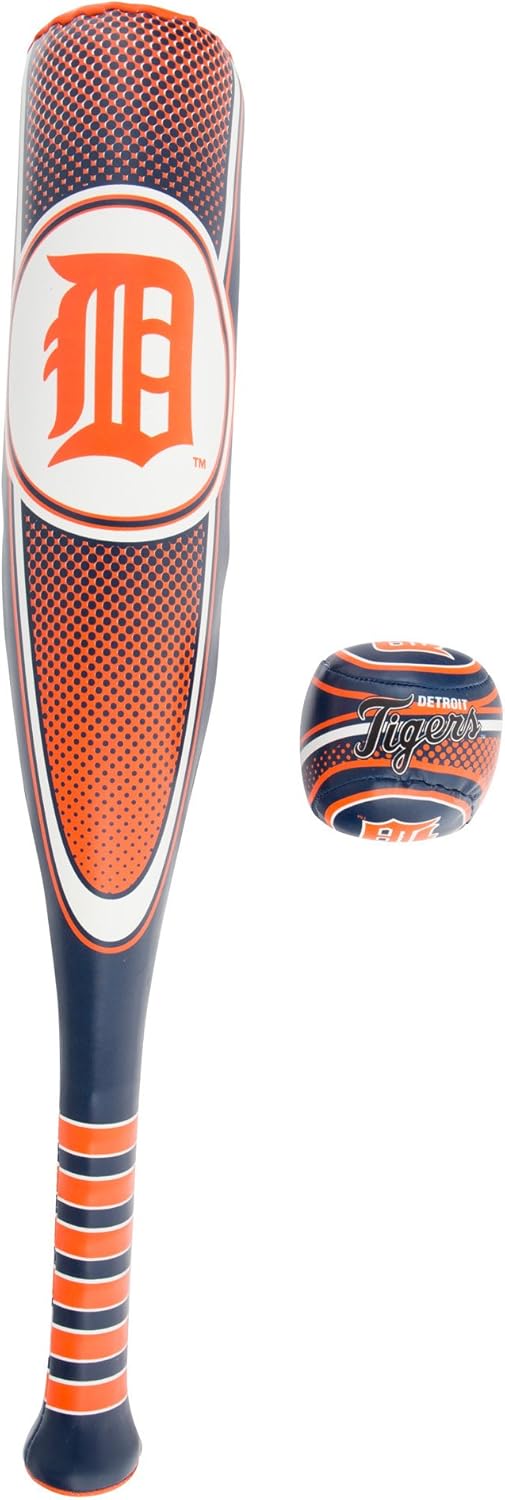 Franklin Sports Kansas City Royals Soft Sport Bat & Ball Set - Soft Vinyl Toy Baseball Bat and Ball Team Logo - MLB Official Licensed Product : Sports & Outdoors