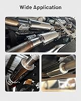 Vista 6 de EVIL ENERGY Silenciador resonador de 2 pulgadas de acero inoxidable (entrada/salida de 2.0 pulgadas, 13.8 pulgadas de longitud)