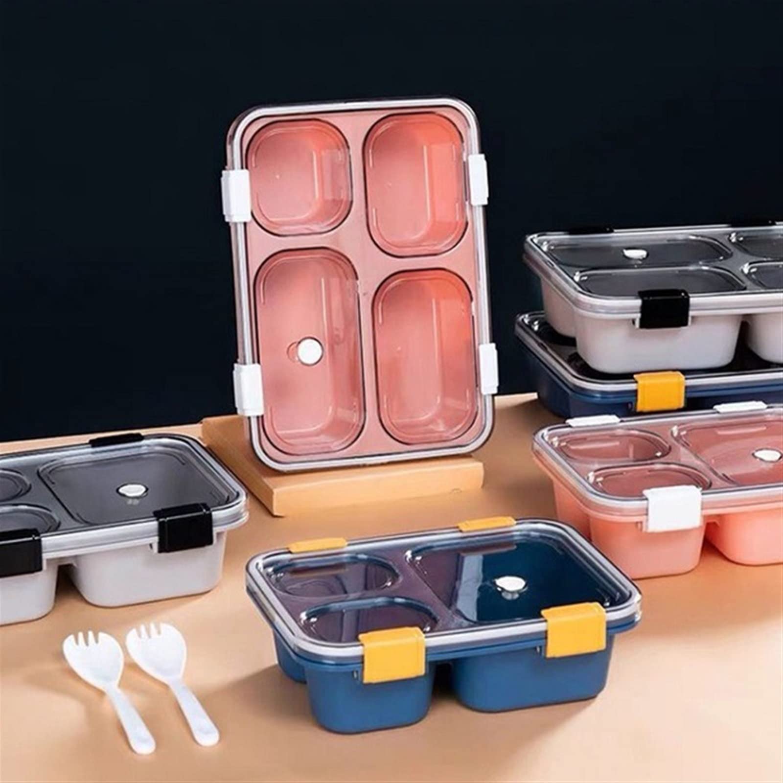 Contenitore per il pranzo, portatile, anti-incrocio, anti-odore, sigillato, per studenti, ufficio, lavoratori, mense, portapranzo (A-Style 1)