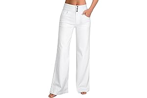 White Jeans Women Wide Leg