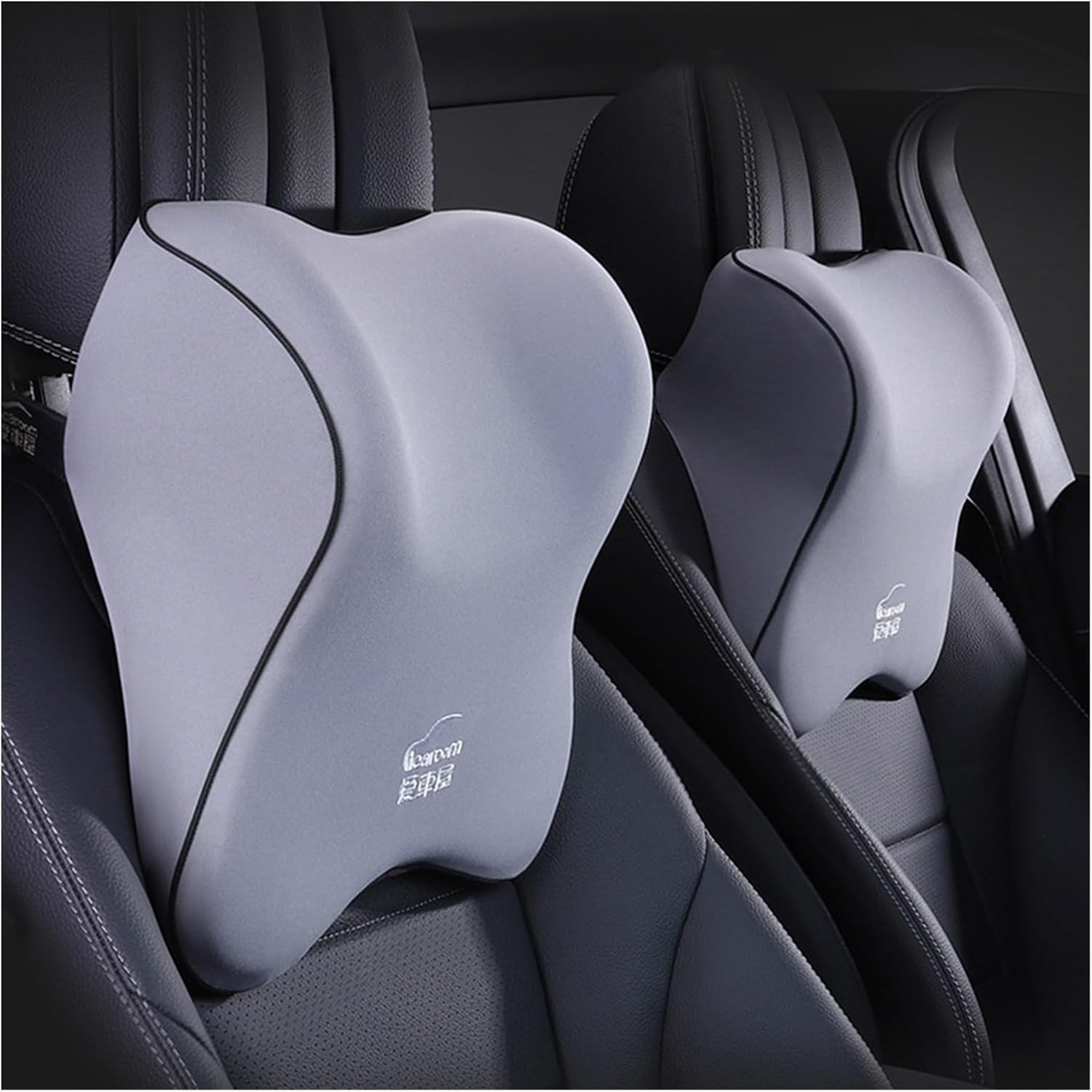 QQLADY X Car Seat Headrest Pillow Neck Lumbar Support Pillow for Car Travel Pillow Soft Seat Back Support Waist Pillow Car Accessories X (Color : Neck Pillow 1-02)