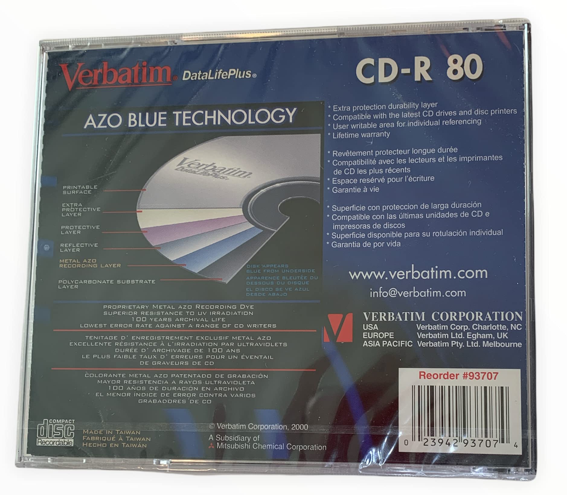 Amazon.com: Cd-r 80 Verbatim Datalifeplus 1x-16x Speed : Electronics