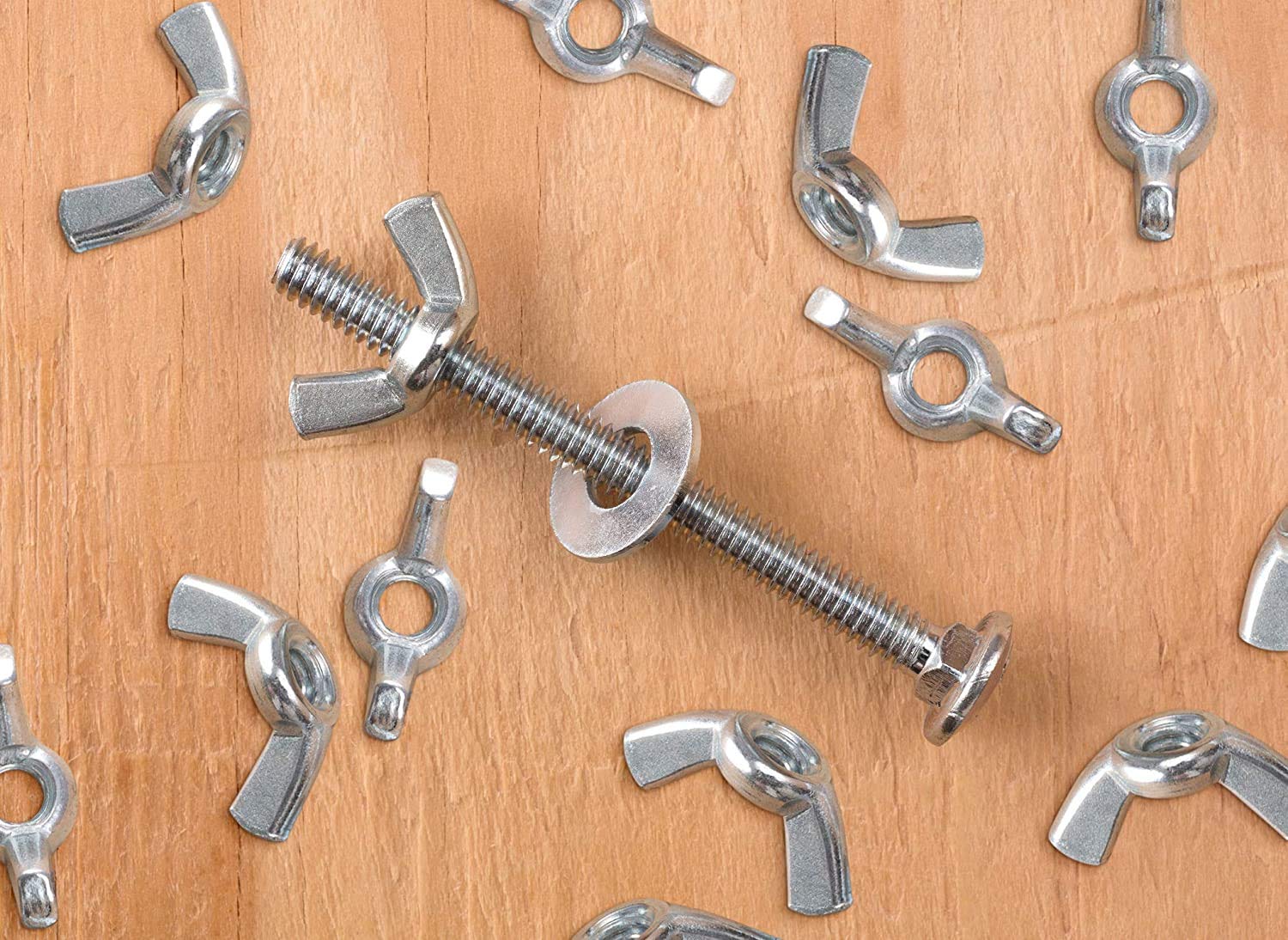 M12 Tuecas de Mariposa de Alas De Acero Inoxidable (Paquete de 10) para Tornillos Roscados - Sujetadores Tarea Pesada Estándar Certificado ISO965 DIN315 M12 Fácil Apriete Wing Nuts (22.3mm x 49.4mm)