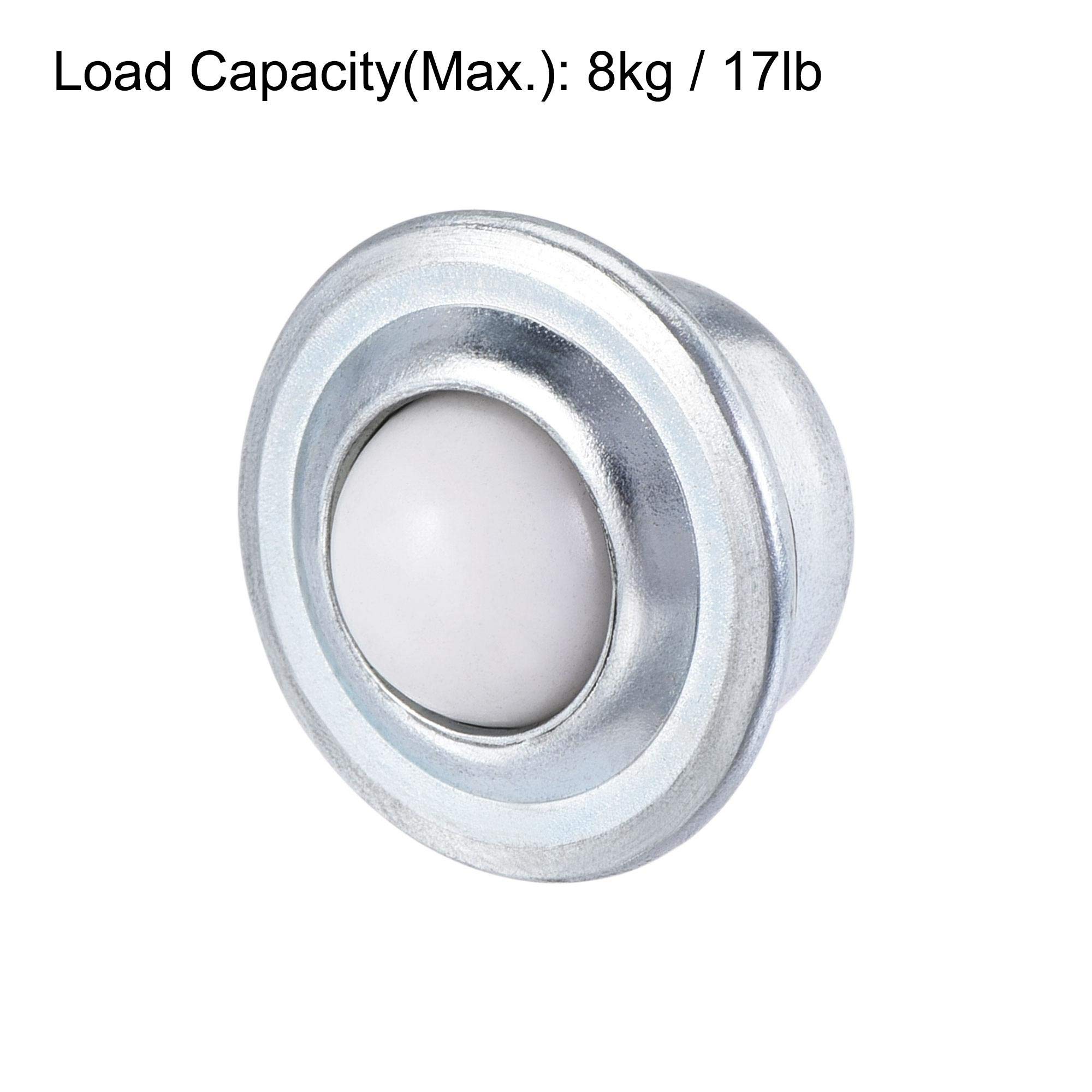 Rouleau à Billes Uxcell - Unité Roulement 12mm 17lbs - Fixation Nylon 4 Pouces - Neuf