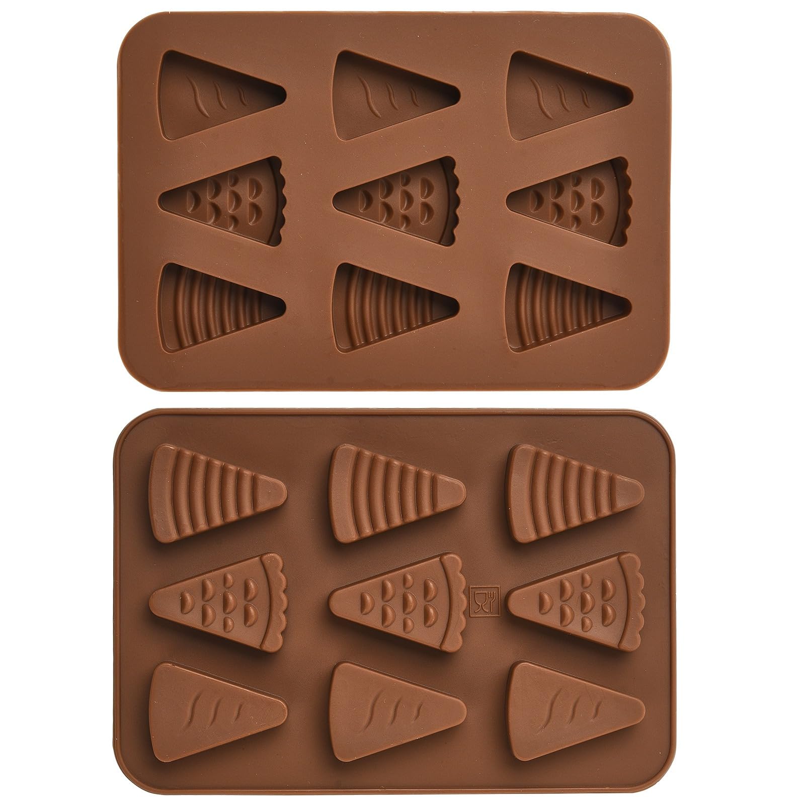 UR URLIFEHALL 2 Pcs Pizza Silicone Moulds Food Shaped Silicone Baking Moulds for Chocolate Candy Cupcake Soap Jelly Pudding Cookie Ice Cube โ image 1
