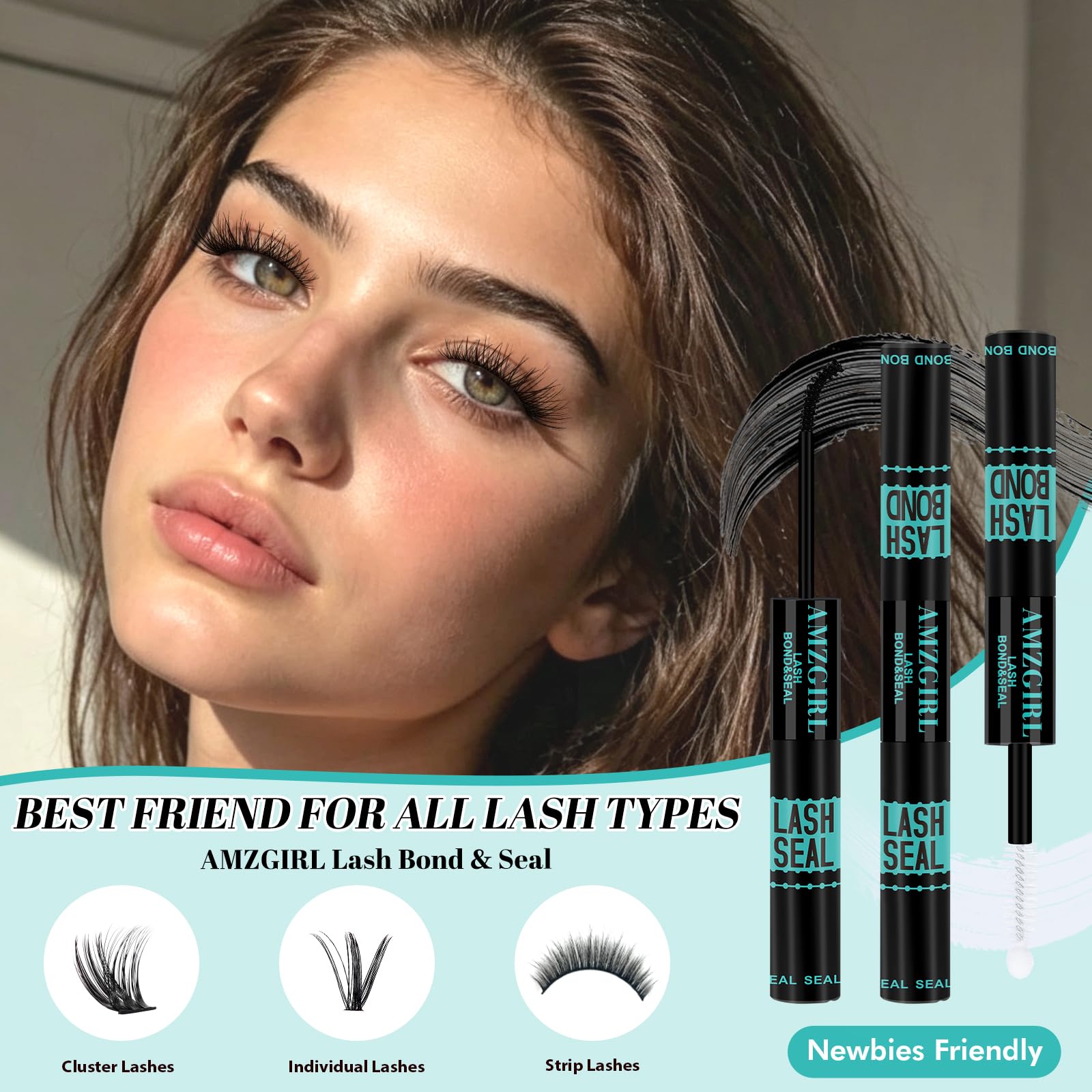 AMZGIRL Lash Glue: Waterproof Cluster Lash Adhesive -6 AMZGIRL Lash Glue: Waterproof Cluster Lash Adhesive -6