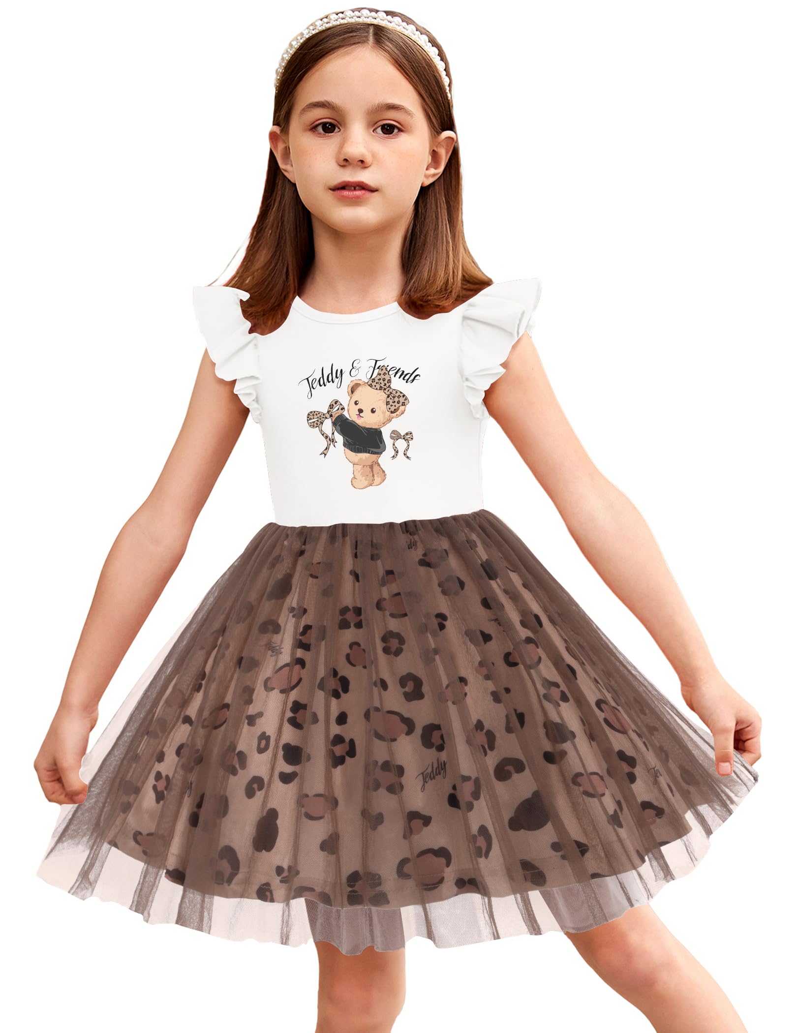 Arshiner Toddler Tutu Dress Girls Summer Dresses Ruffle Tulle Sundress