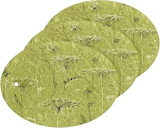 Coikll Green Herbs Kitchen Sponges Cleaning Odor Free Non Scratch Dish Sponge for Cleaning Dishes Bathroom - 3 PCS
