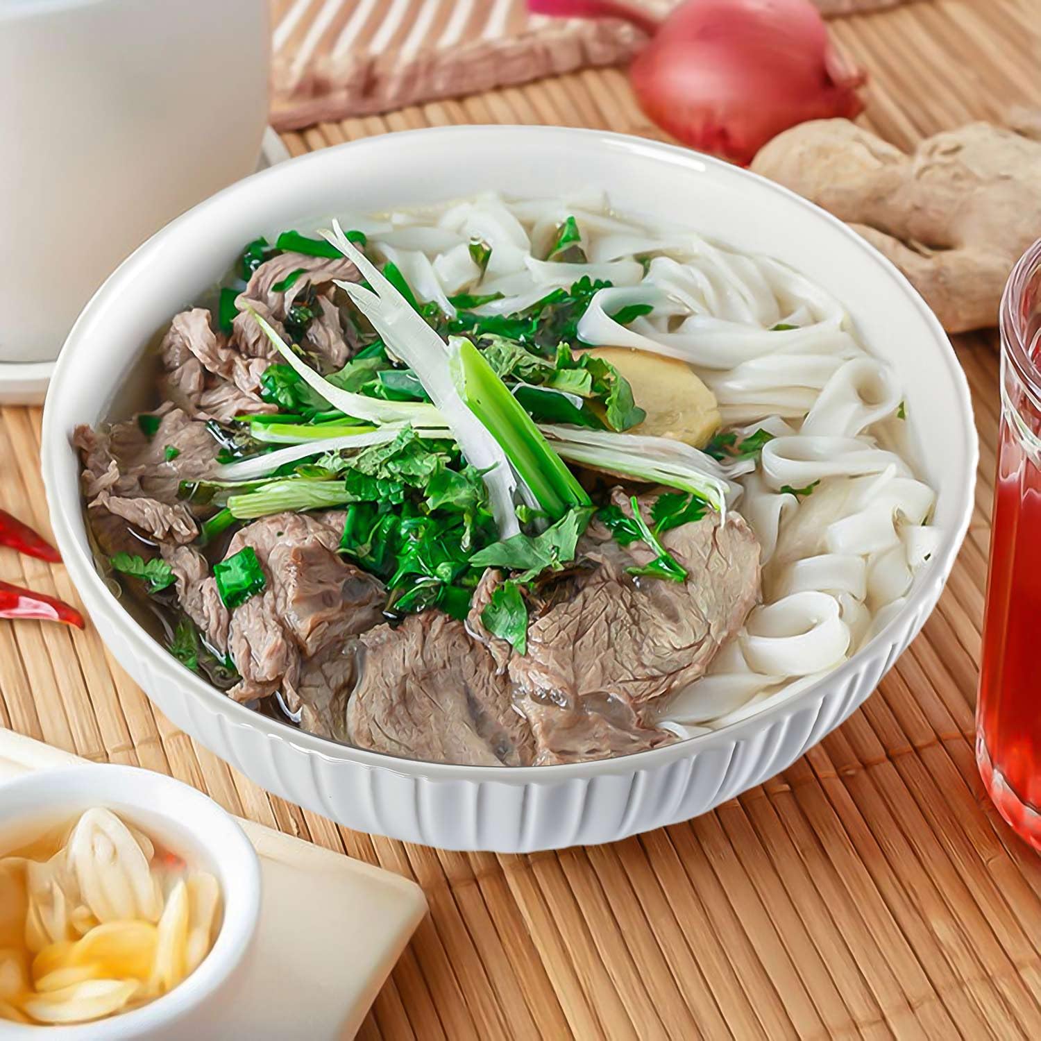Juego de 3 cuencos grandes de sopa de 70 onzas, cuencos grandes de cerámica acanalada blanca rota de 8 pulgadas, perfectos para sopa, pho, ramen y ensalada
