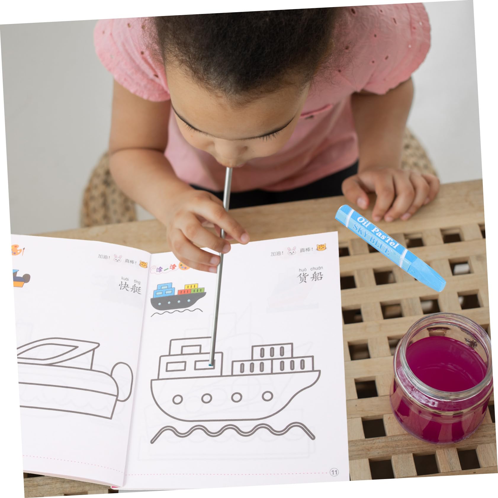 Libro da Colorare per Bambini 48 Pagine, Set 1 Carta | Doodle Book per Ragazzi e Ragazze, Facile da Portare, Uso Casa e Outdoor