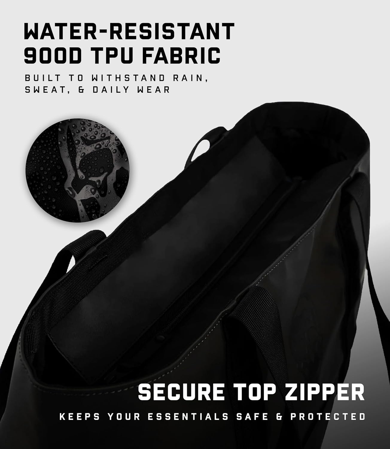 Gymreapers Laptop Tote Bag for Women - 22.5L Large Waterproof Tote Bag with Zipper for Travel & Gym