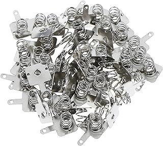 Xuhuhu-Springs 50Pairs Battery Shrapnel AA Or AAA Battery Spring Positive and Negative Contact, Good Mechanical Properties