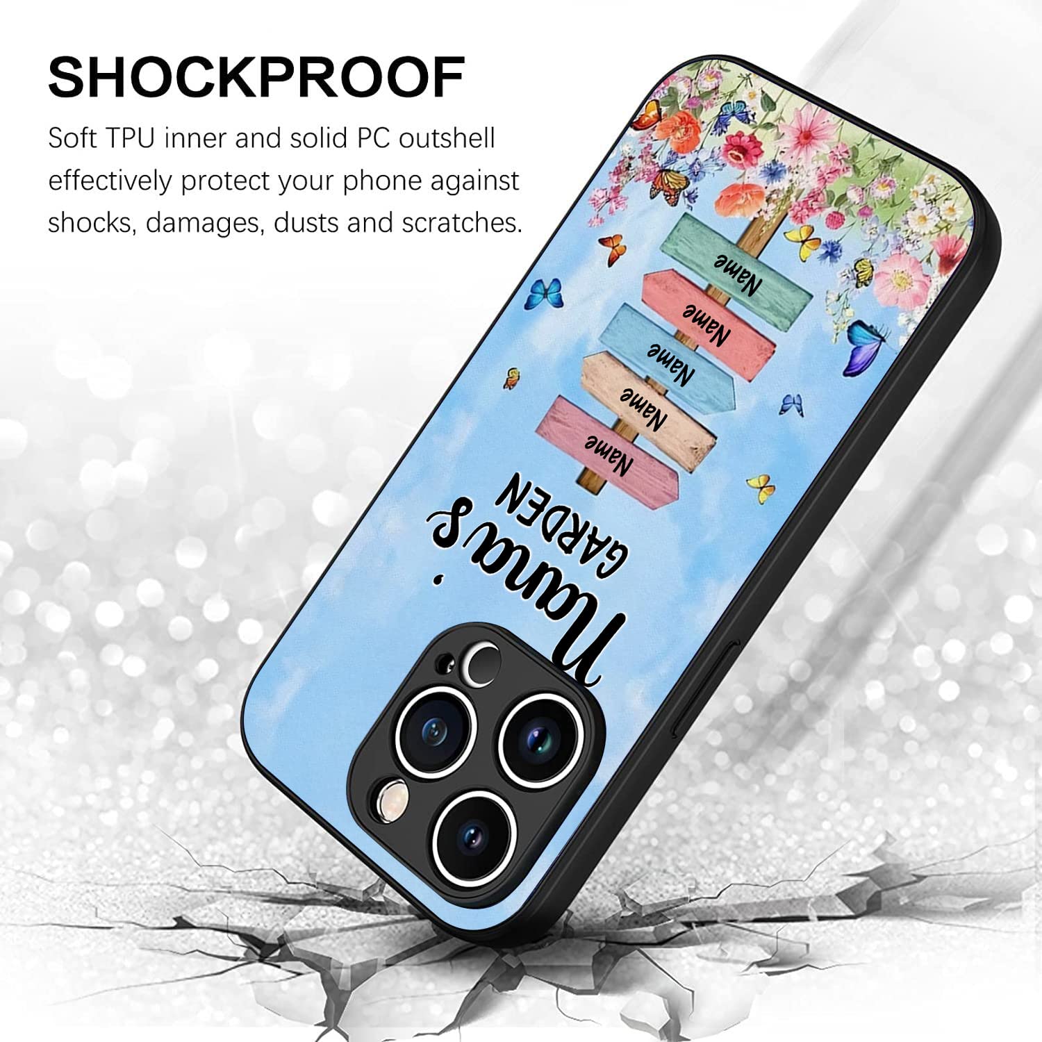 Amazon.com: Custom Mom Nana Phone Case Nana's Floral Garden
