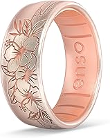 Vista 7 de Enso Rings Etched Classic Silicone Rings - Etched Coastal Collection - Comfortable and Flexible Design