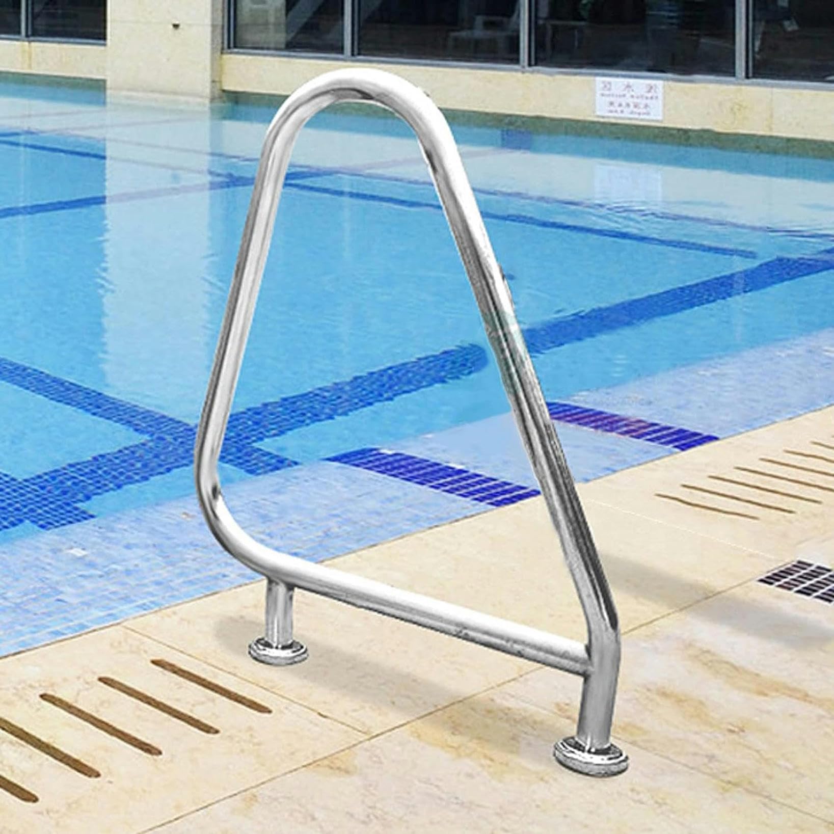 Main courante de piscine 90x81cm en acier inoxydable 304 pour bassin enterré