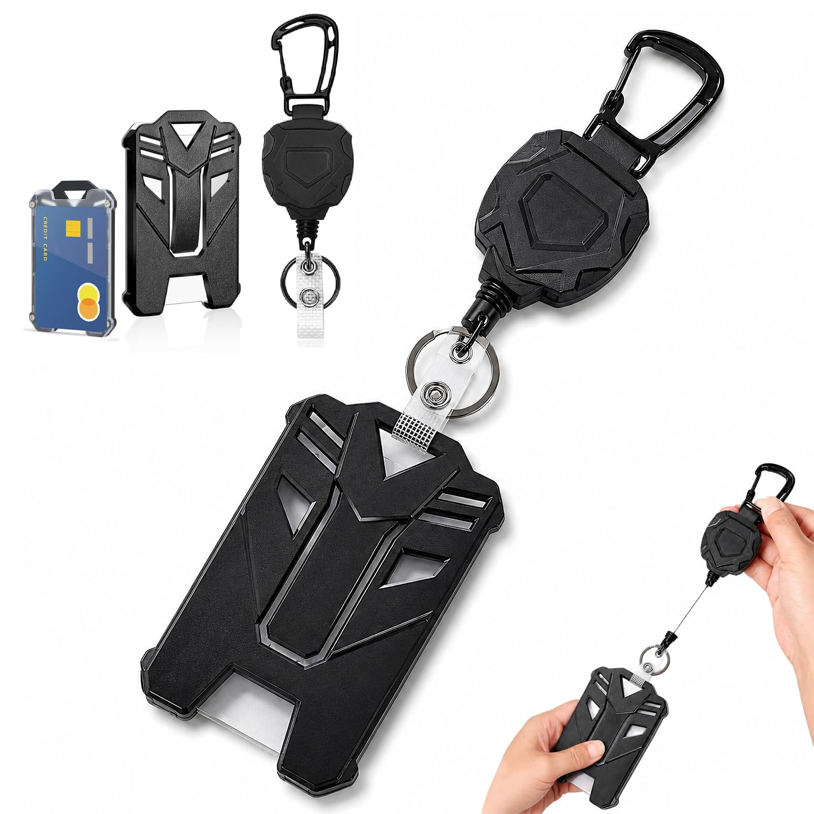 YUNZYLO Retractable ID Card Holder, 70 CM - Image 1