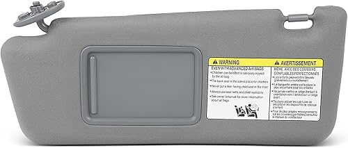 Miniatura 277 de SCITOO Visera solar para automóvil con espejo apto para 2010-2015 para CX-9 gris con techo solar (lado izquierdo del conductor)