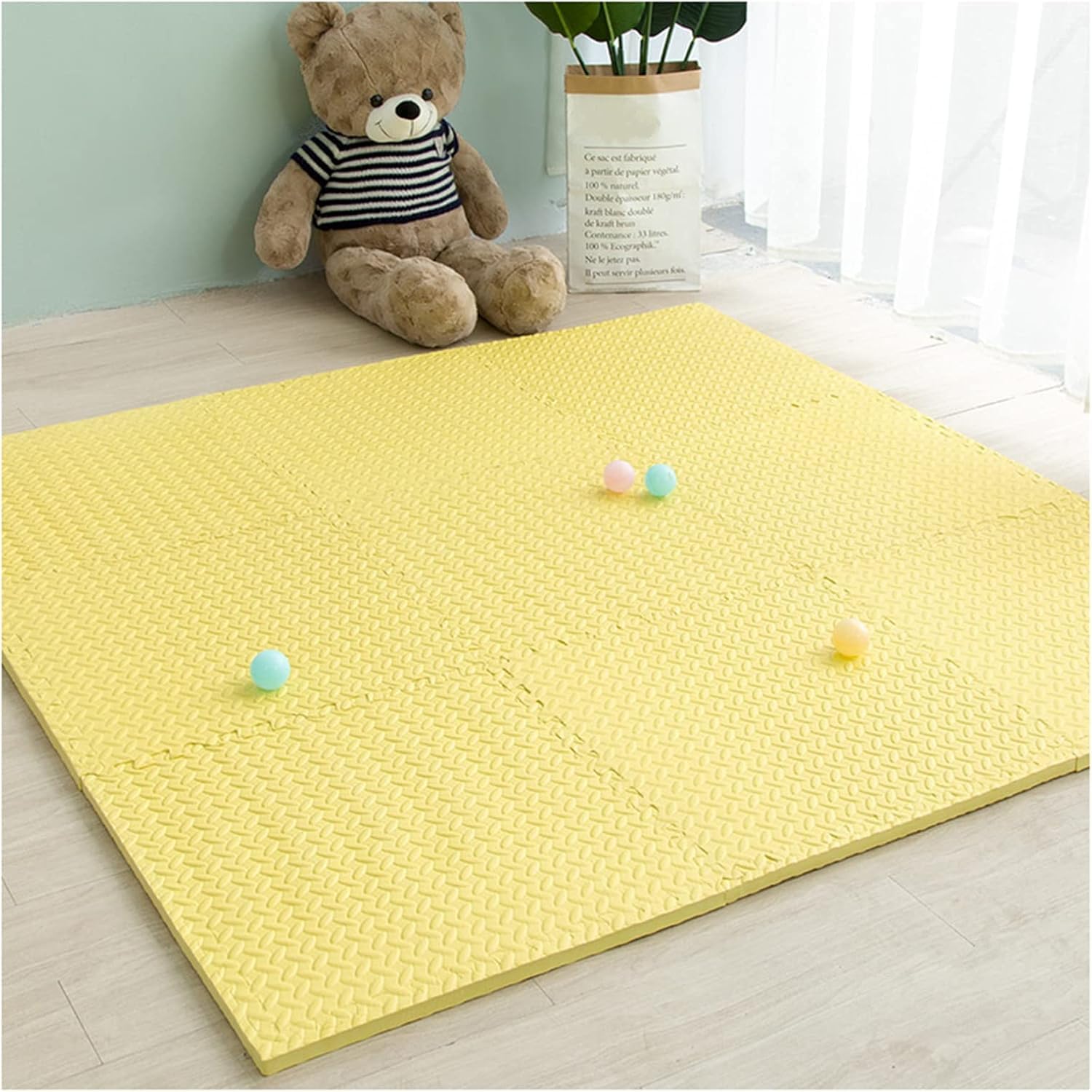 Tapete de espuma cuadrado de 30 x 30 cm para proteger el suelo de golpes y ruidos