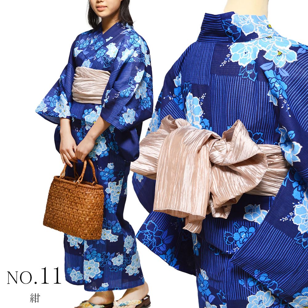 京都呉服店 高級浴衣 二部式セパレートにご希望 （追加費用無しです） Amazon | [部坂呉服店HESAKA] セパレート 浴衣 3点 セット