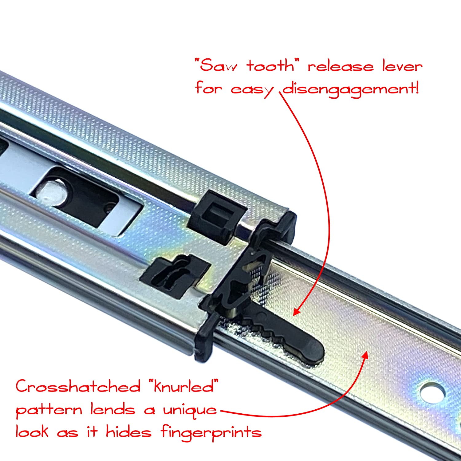 Betesy Soft Close Drawer Slides 16 Inch - Full Extension, 100 LB Load