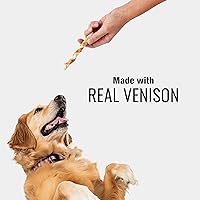 Vista 6 de Good 'n' Fit Twist Sticks hechos con venado real, 15 unidades, trata a tu perro con masticables de cuero crudo de larga duración y altamente