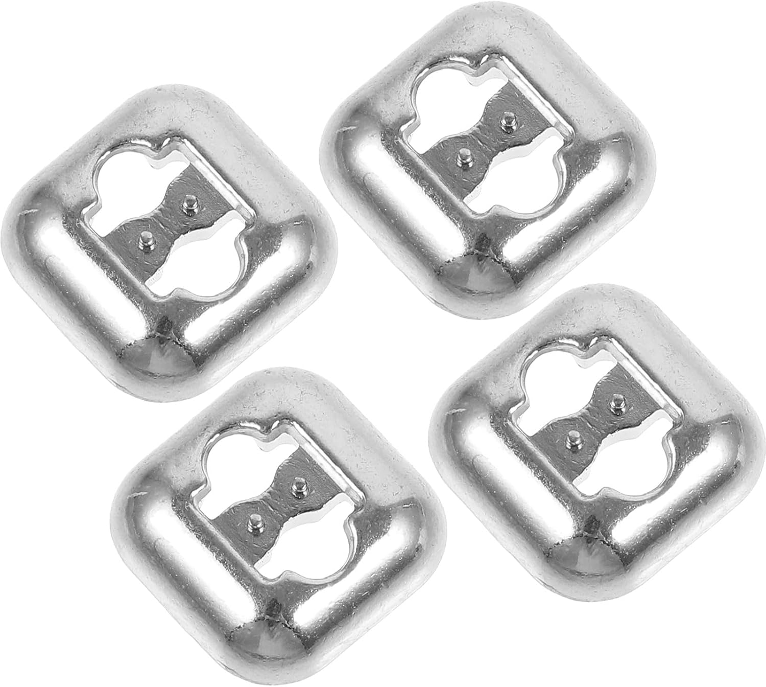 Milisten 4pcs No Tie Shoelace Buckle Clips for Adults Silver Shoelace Locking Clips for Sneakers and Casual Shoes Lazy Fasteners for Easy DIY Shoe Replacement