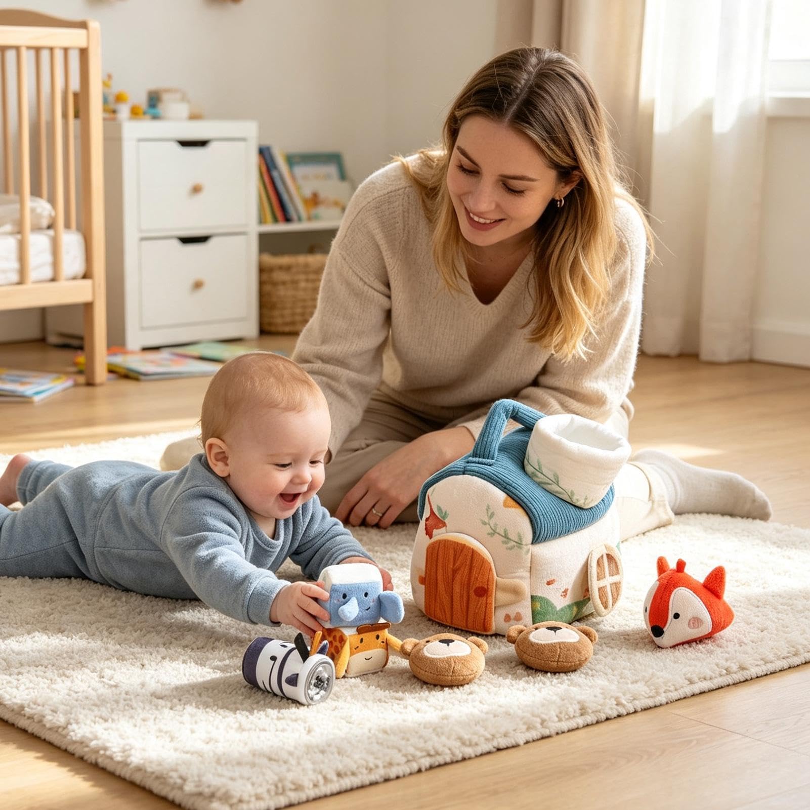 Pluszowe Zwierzęta Farmy Miękkie Pluszowe Sensoryczne Kreskówkowe Lalki | Zabawki Podróżne Dla Dzieci Żłobki, Łóżka, Stoły, , Półki, Domy, Szkoły, Biura, Kawiarnie,