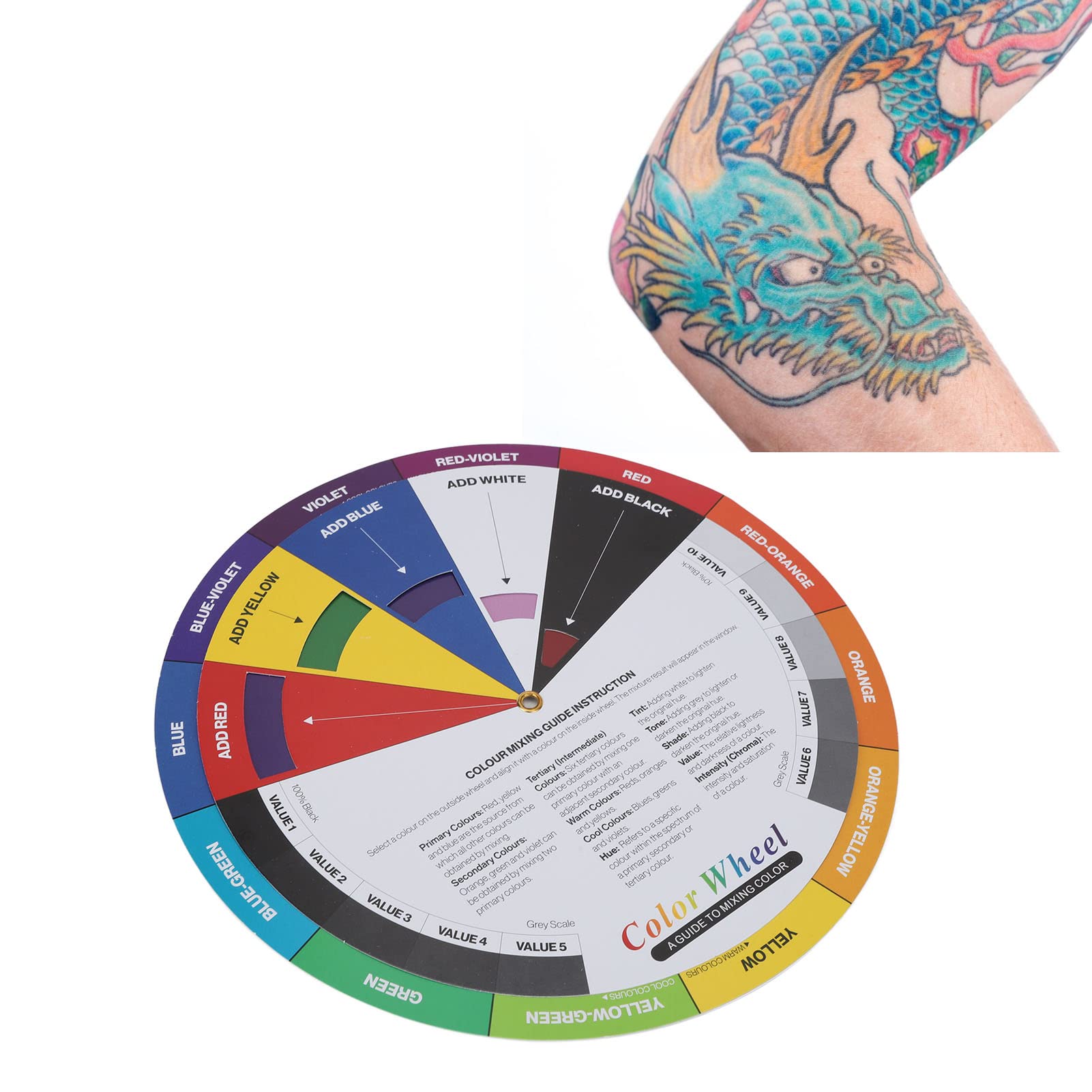 Buy Creative Colour Wheel,Color Wheel Tattoo Color Matching