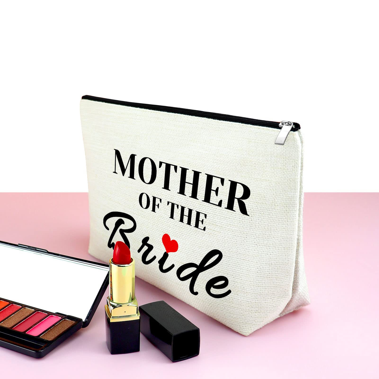 Mother of The Bride Gifts 25x17CM Makeup Bag Wedding Bridal Shower Gifts for Mother in Law Wedding Proposal Gifts for Bride's Mother Mother of The Groom Cosmetic Bag - Image 3