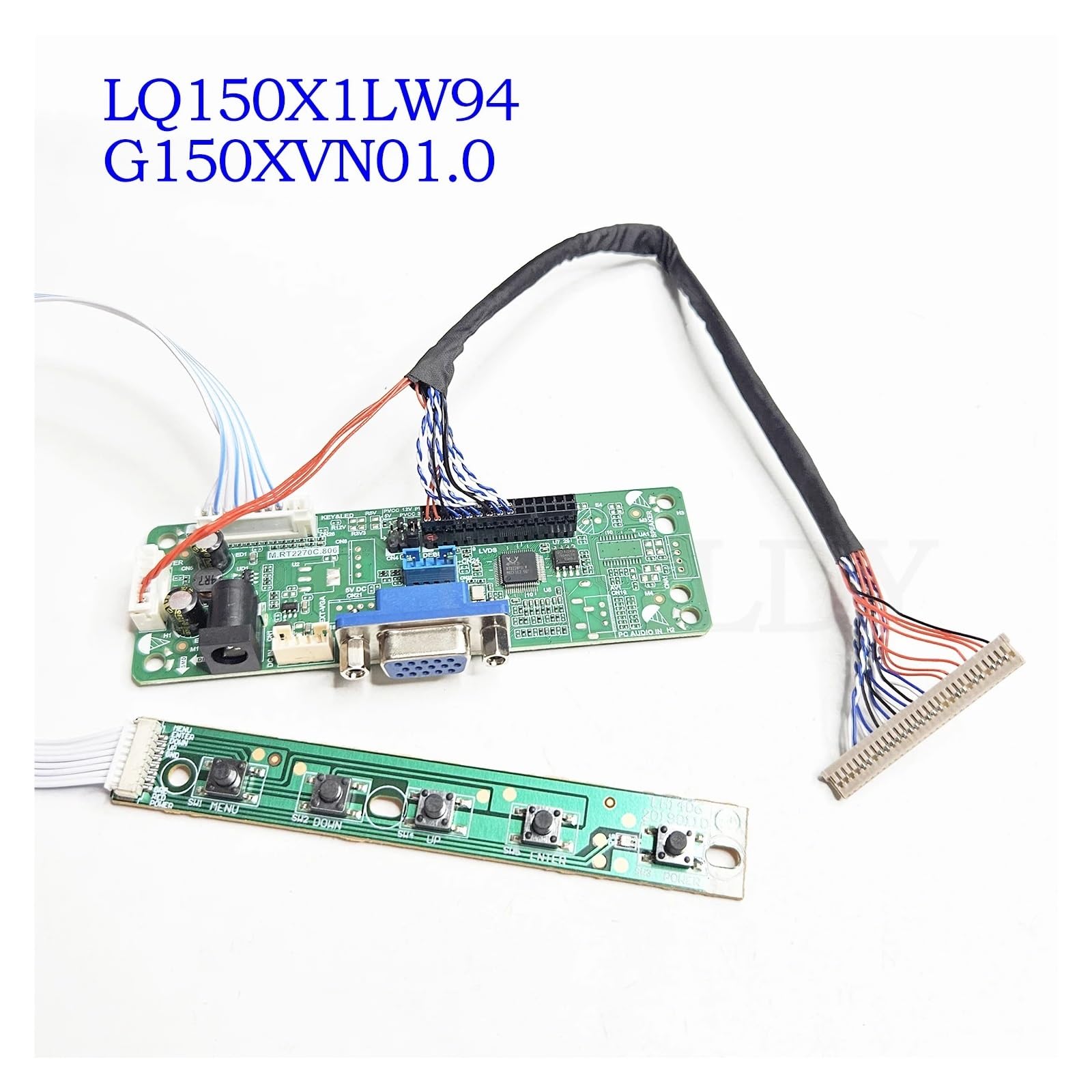 Scheda Controller Scheda Driver LED LQ150X1LW94 G150XVN01.0 Kit Driver EDP 1024 * 768 | Kit driver EDP for display industriale VGA HDM DF14H-30P-1.25H a 30 pin(HDMI VGA-G150XVN01.0)