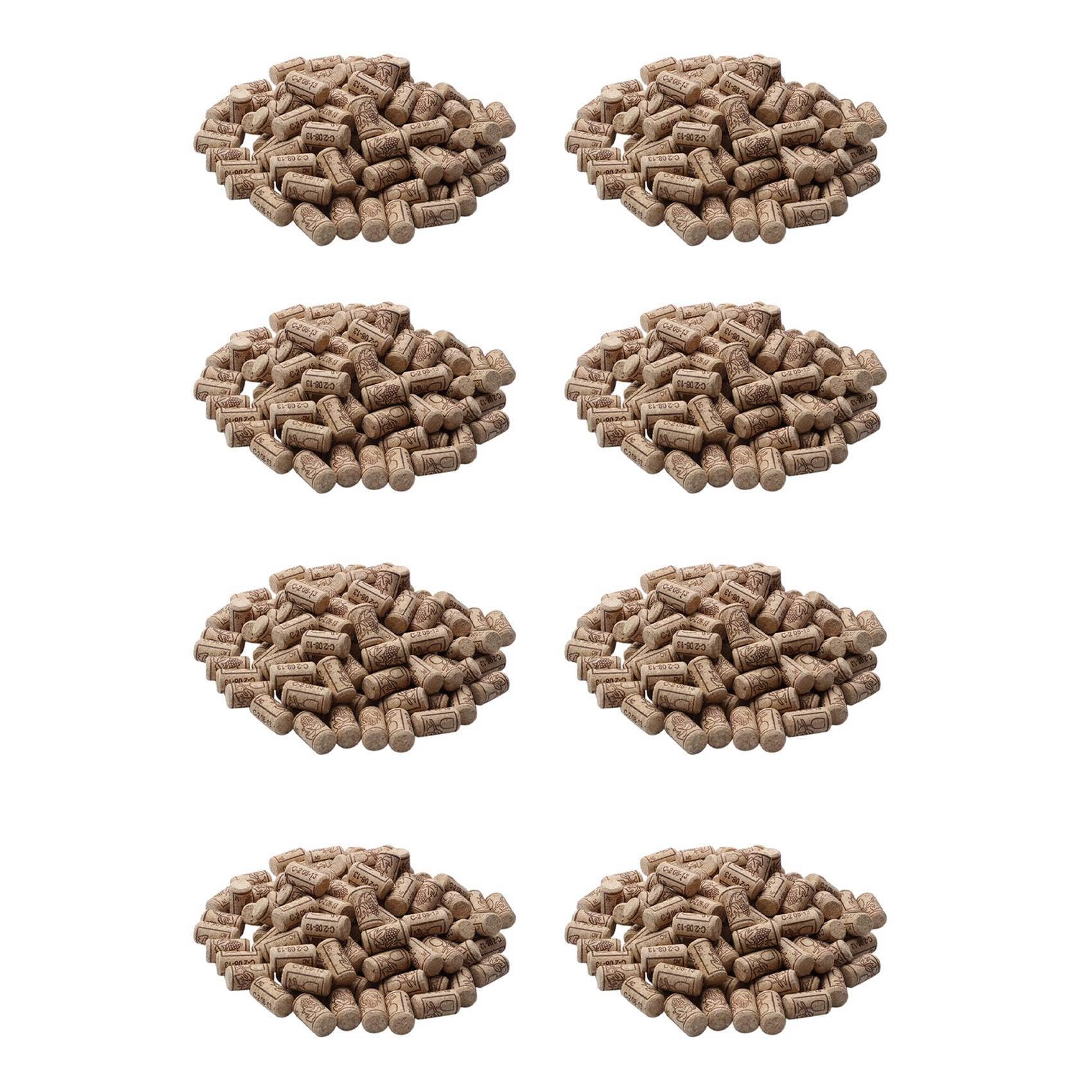 Hndhbfgrt 400 Pcs Wine Cork Sealing Wine Cork Wine Bottle Stopper Bar Tool Bottle Closure Wooden Sealing Cover