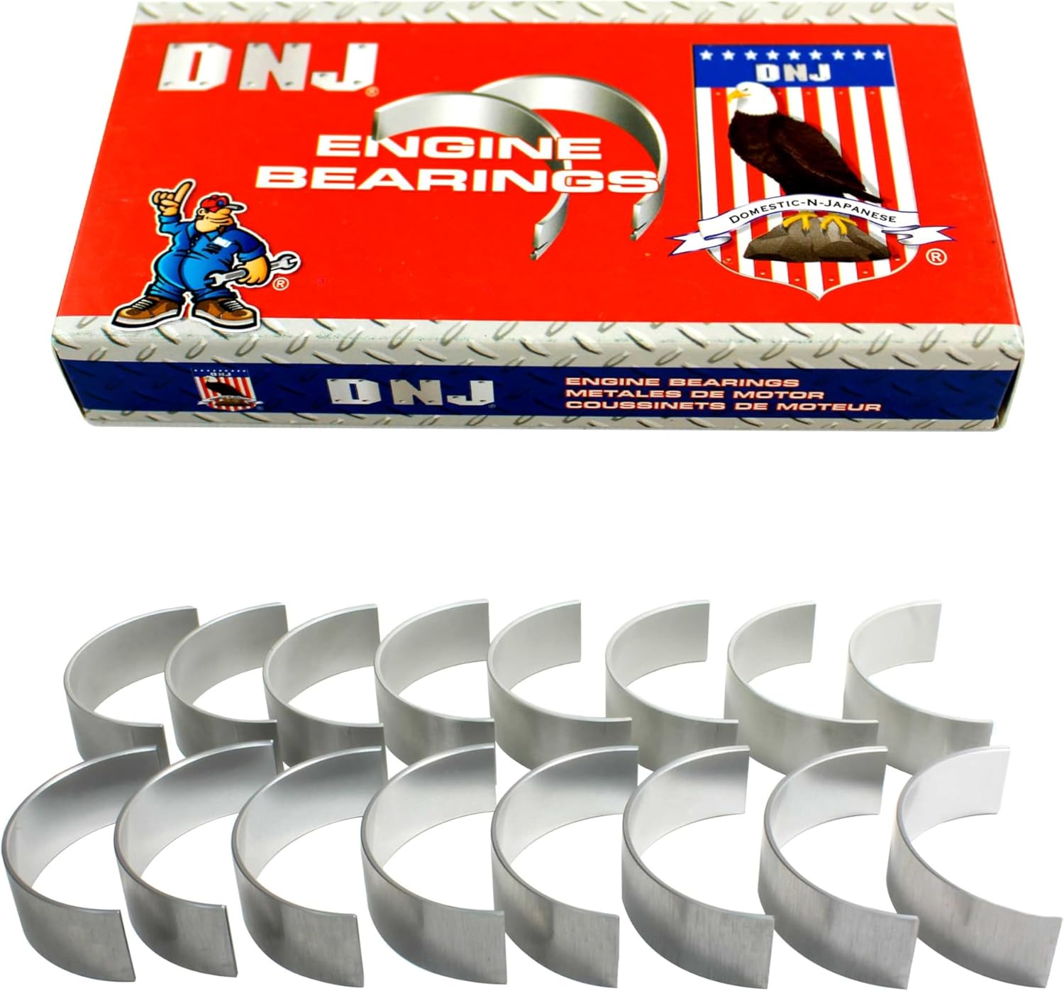 DNJ RB4260 Rod Bearings Set Standard for 2011-2020 Ford F-250 Super Duty, F-350 Super Duty, F-450 Super Duty 6.7L V8 32V OHV 6651cc