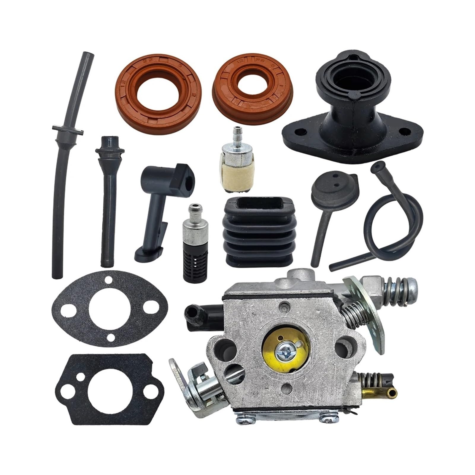 Carburateur tronçonneuse 2500 25cc résout pannes démarrage joints durite