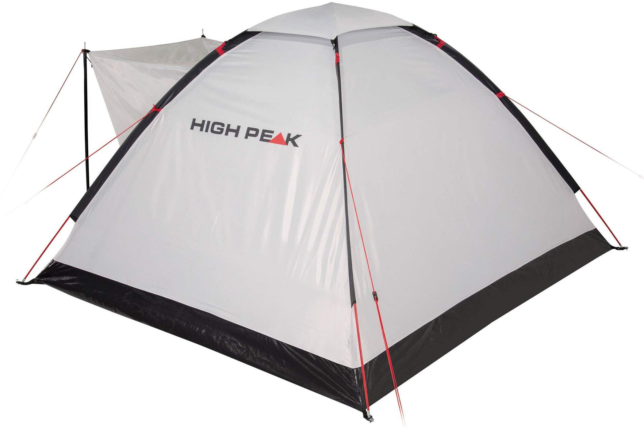 High Peak Kuppelzelt Beaver 3, Campingzelt für 3 Personen, Igluzelt mit Wetterschutz-Dach, Festivalzelt mit Wannenboden, 1500mm wasserdicht, UV 60 Sonnenschutz, Lüftung, Moskitoschutz, Freistehend Sport & Freizeit
