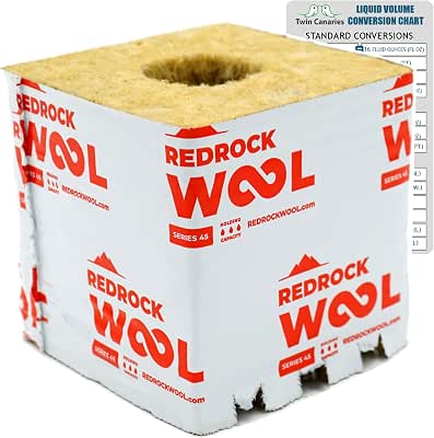 Redrock 4 inch Rockwool Cubes – 4" x 4" Stone