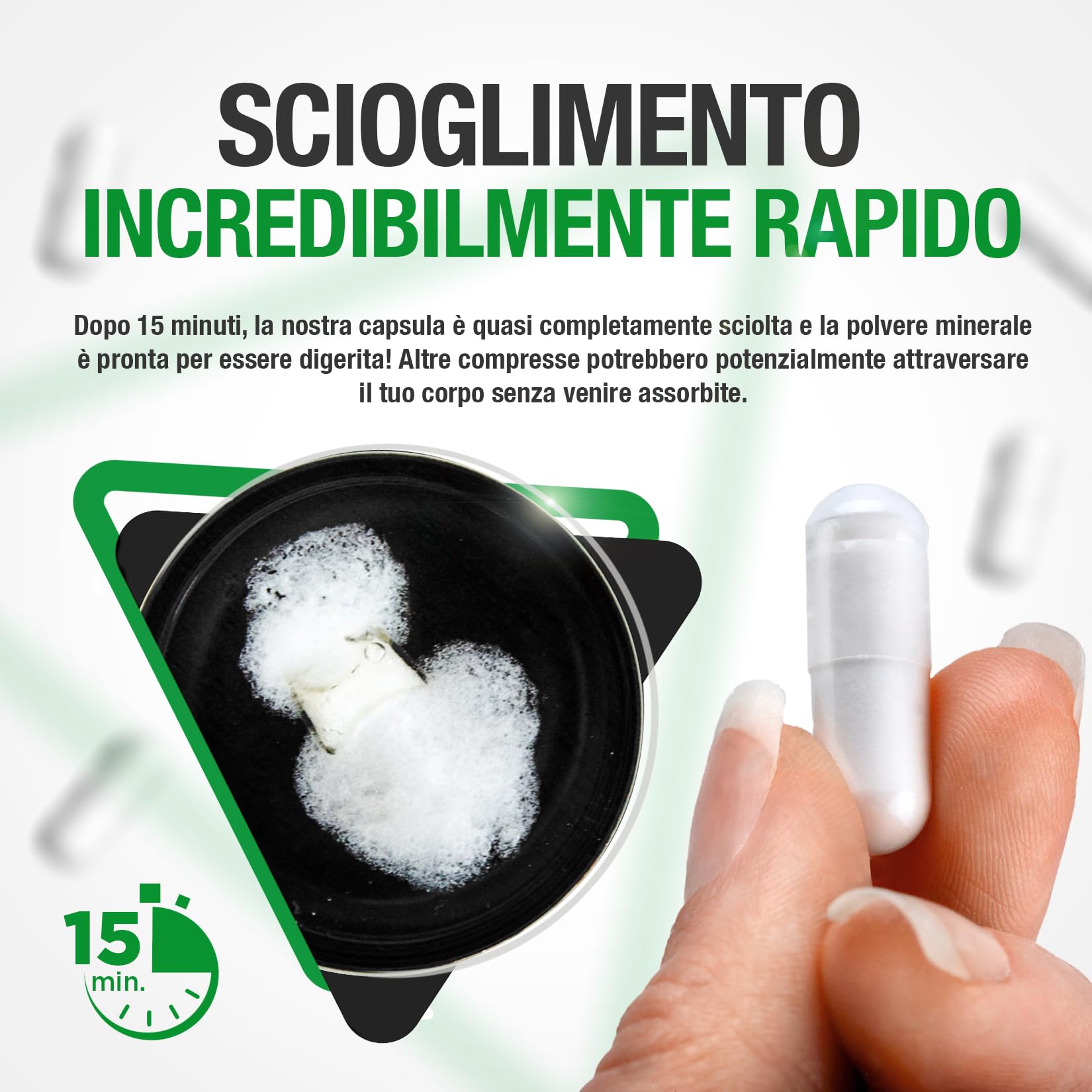 Potassio Integratore Capsule 99mg - 100 pz di Capsule a Disgregazione Rapida con 99 mg Gluconato di Potassio Polvere Puro Qualità Premium